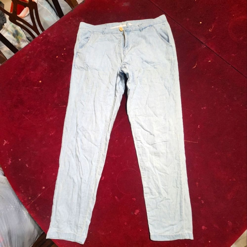 NWOT ... Calliope Collection Denim light blue pants - Picture 2 of 12